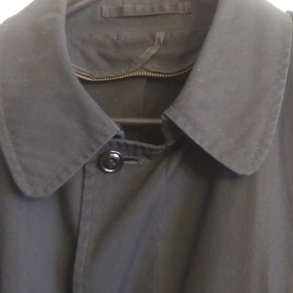 Vintage American Apparel Navy Trench Coat - Picture 5 of 6